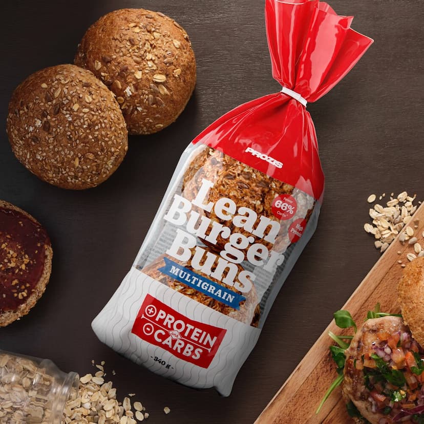 Lean Burger Buns - Pan de hamburguesa multicereales