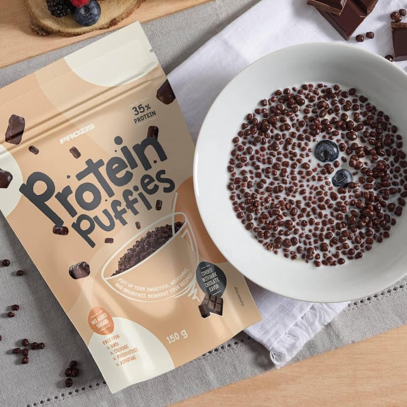 Protein Puffies - Cobertura de chocolate negro