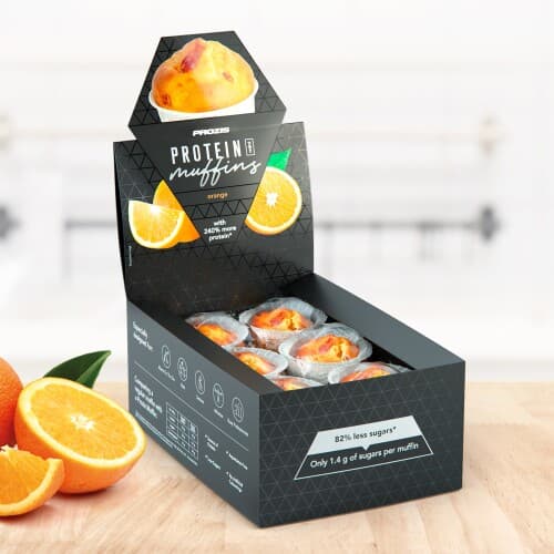 12 x Protein Mini Muffins - Naranja