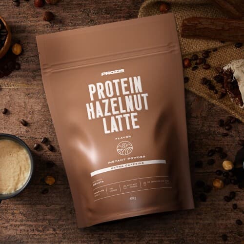 Latte de avellana proteico - Con cafeína extra