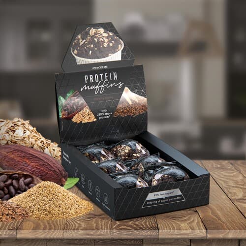 6 x Protein Muffins - Crujiente de cacao