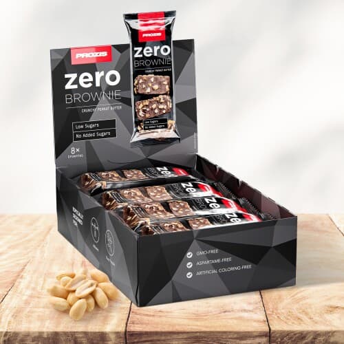 8 x Zero Brownie - Crujiente de crema de cacahuete