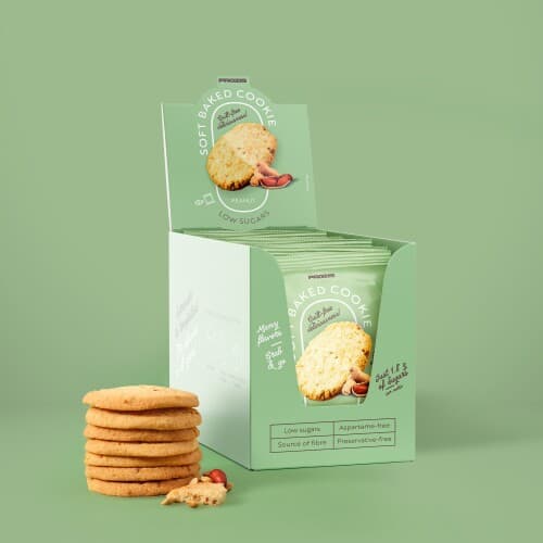 12 x Soft Baked Cookie - Low sugars - Cacahuete
