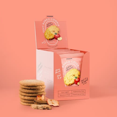 12 x Soft Baked Cookie - Low sugars - Manzana y canela