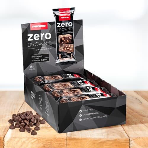 8 x Zero Brownie - Pepitas de chocolate negro